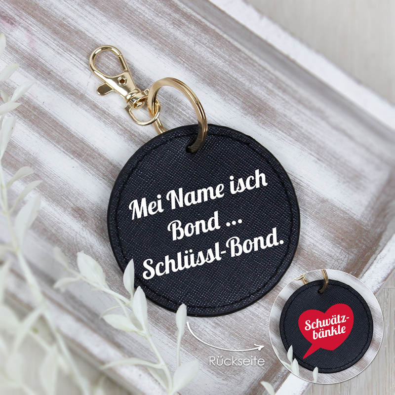 Anhänger Tasche/Schlüssel Schwätzbänkle