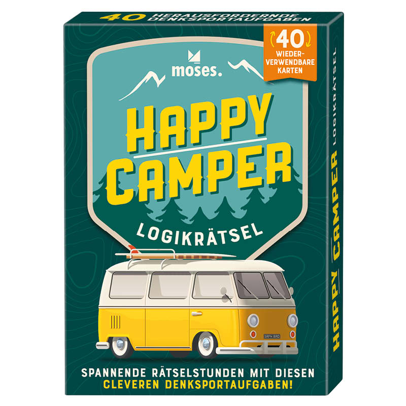 Happy Camper - Logikrätsel mit abwischbarem Stift Happy Camper - Logikrätsel mit abwischbarem Stift