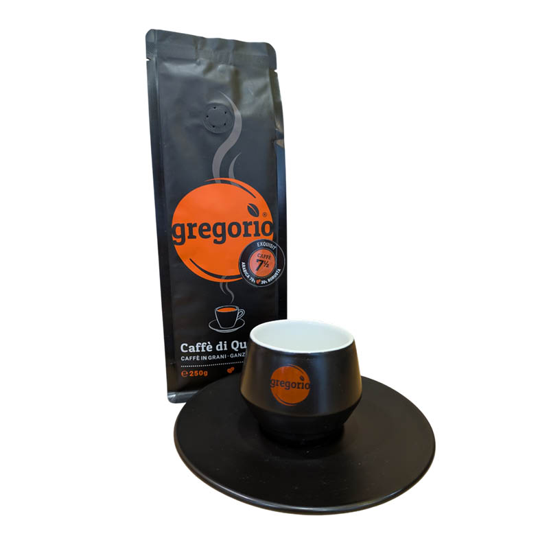 Geschenkset Kaffee 250 g mit Espressotasse