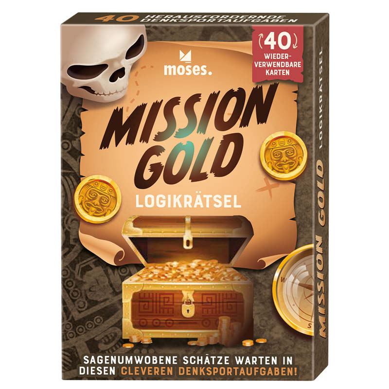Mission Gold - Logikrätsel mit abwischbarem Stift