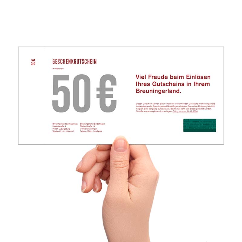 breuningerLAND Geschenkgutschein