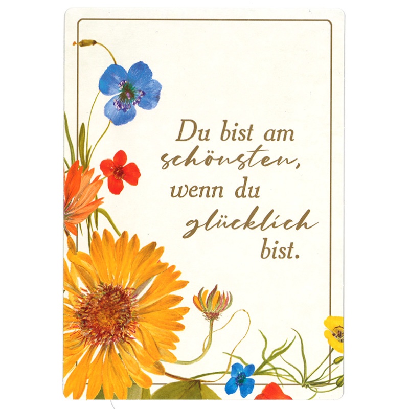 Up-Card "Du bist am schönsten ..."