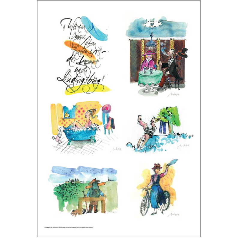 Poster liebevoll & kernig – Mosaik Poster liebevoll & kernig – Mosaik