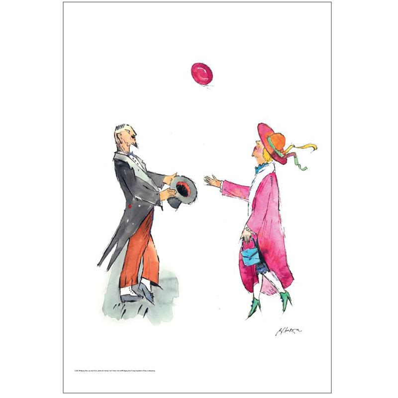 Poster liebevoll & kernig – Ballspiel Poster liebevoll & kernig – Ballspiel