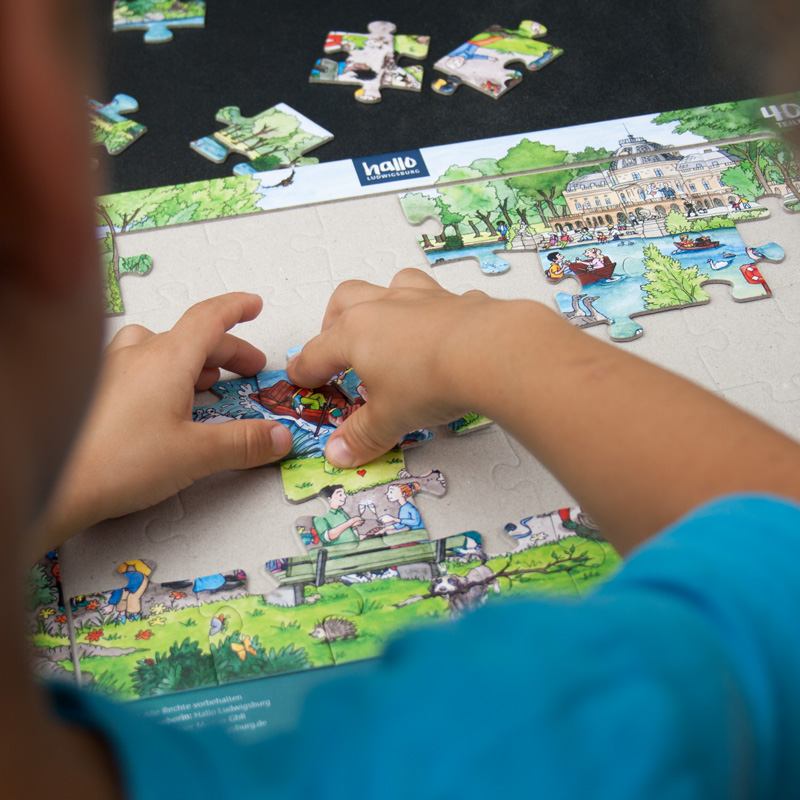 Puzzle »Am Monrepos wimmelts« Puzzle »Am Monrepos wimmelts«