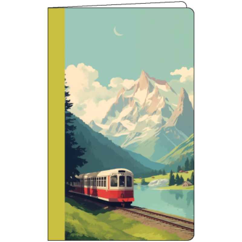 Notizheft "Eisenbahn in den Bergen"