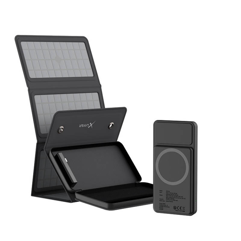 Powerbank Wireless mit 2-in-1 Solarpanel