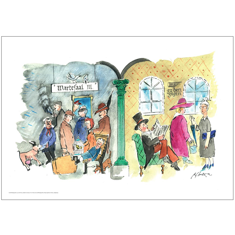 Poster liebevoll & kernig – Wartesaal