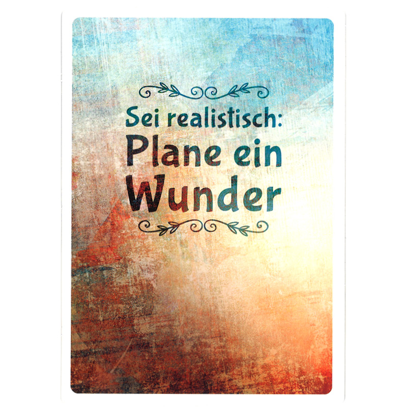 Up-Card "Plane ein Wunder" Up-Card "Plane ein Wunder"