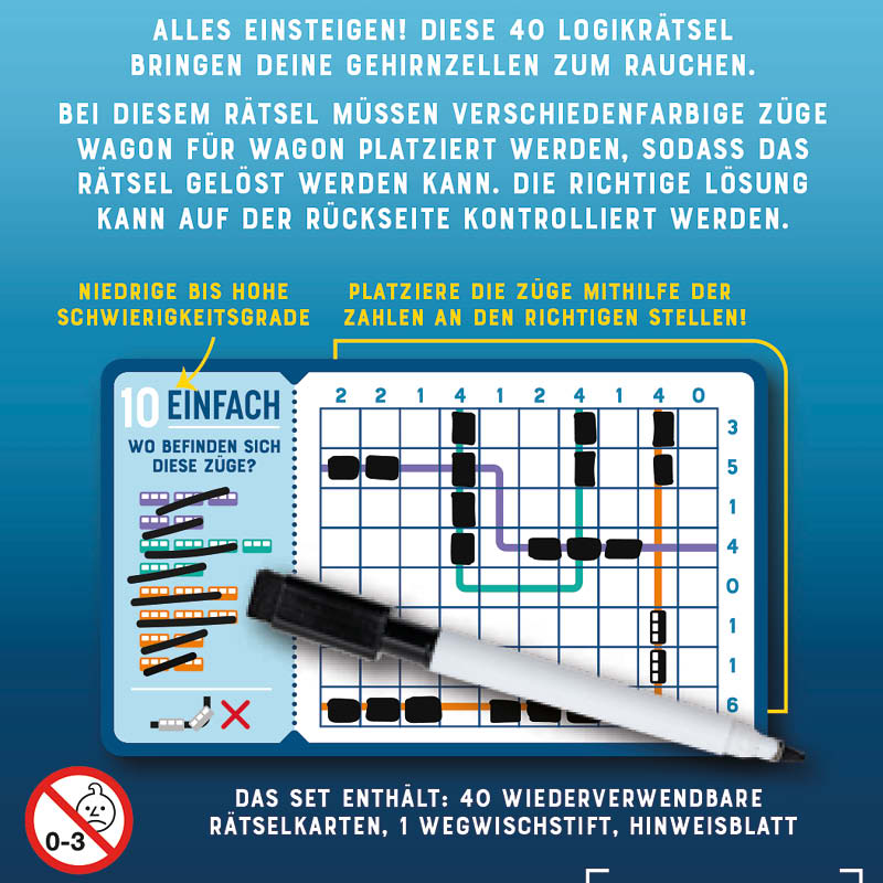 Brain Train - Logikrätsel mit abwischbarem Stift Brain Train - Logikrätsel mit abwischbarem Stift