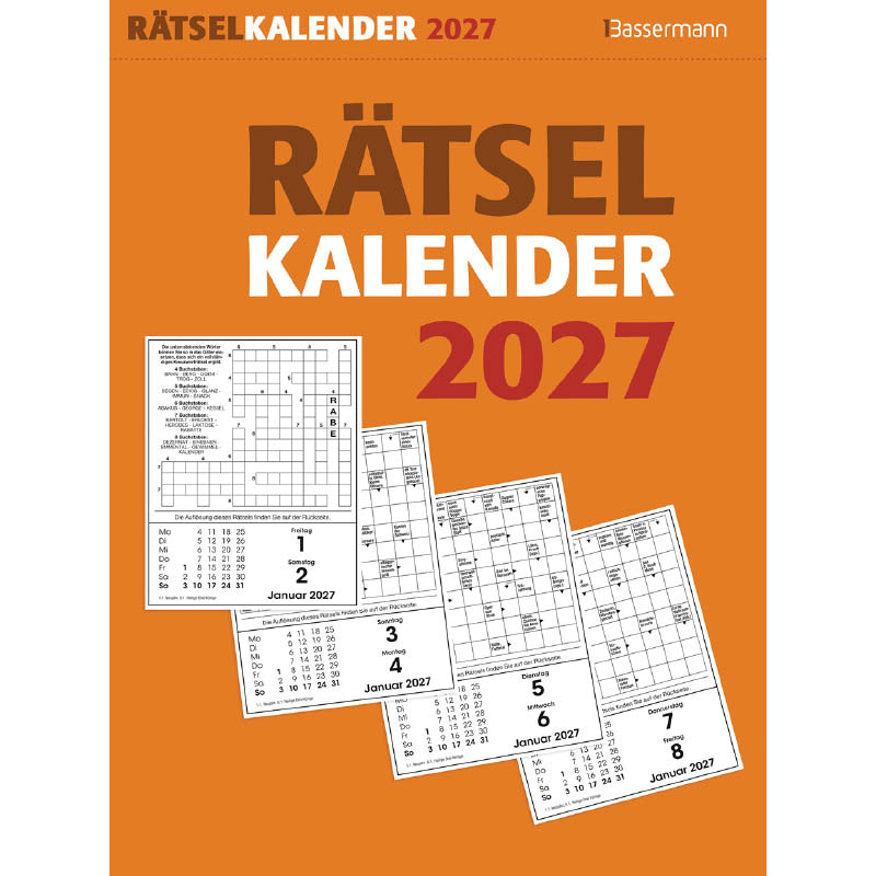 Rätselkalender 2027 Rätselkalender 2027